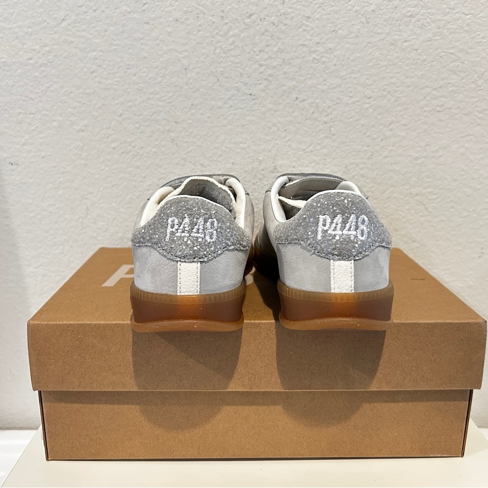 P448 Women's Capri Sneakers Glitter/Pearl, Size 36, New in Box - Picture 5 of 9